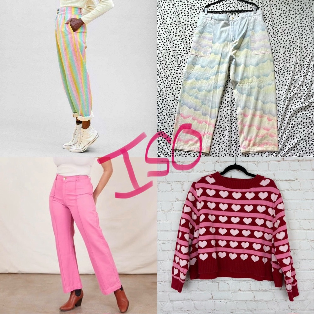 ISO! In search of Big Bud Press, Lucy & Yak, & Shiny By Nature Pieces